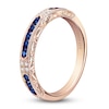 Thumbnail Image 2 of Kirk Kara Natural Blue Sapphire & Diamond Accent Wedding Band 14K Rose Gold