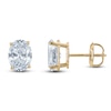 Thumbnail Image 0 of Oval-Cut Lab-Created Diamond Solitaire Stud Earrings 1-1/4 ct tw 14K Yellow Gold (F/SI2)