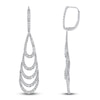 Thumbnail Image 1 of Diamond Layered Teardrop Earrings 2 ct tw 14K White Gold
