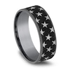 Thumbnail Image 2 of Men's Star Pattern Wedding Band Tantalum & Titanium