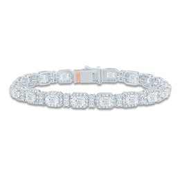 Pnina Tornai Emerald-Cut & Round-Cut Lab-Grown Diamond 10-1/2 ct tw 14K White Gold 7"