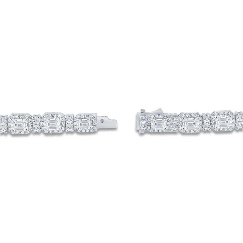 Main Image 3 of Pnina Tornai Emerald-Cut & Round-Cut Lab-Grown Diamond 10-1/2 ct tw 14K White Gold 7"