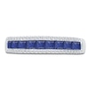 Thumbnail Image 3 of Kallati Square-Cut Natural Blue Sapphire & Diamond Ring 1/8 ct tw 14K White Gold