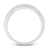 Thumbnail Image 4 of Kallati Square-Cut Natural Blue Sapphire & Diamond Ring 1/8 ct tw 14K White Gold