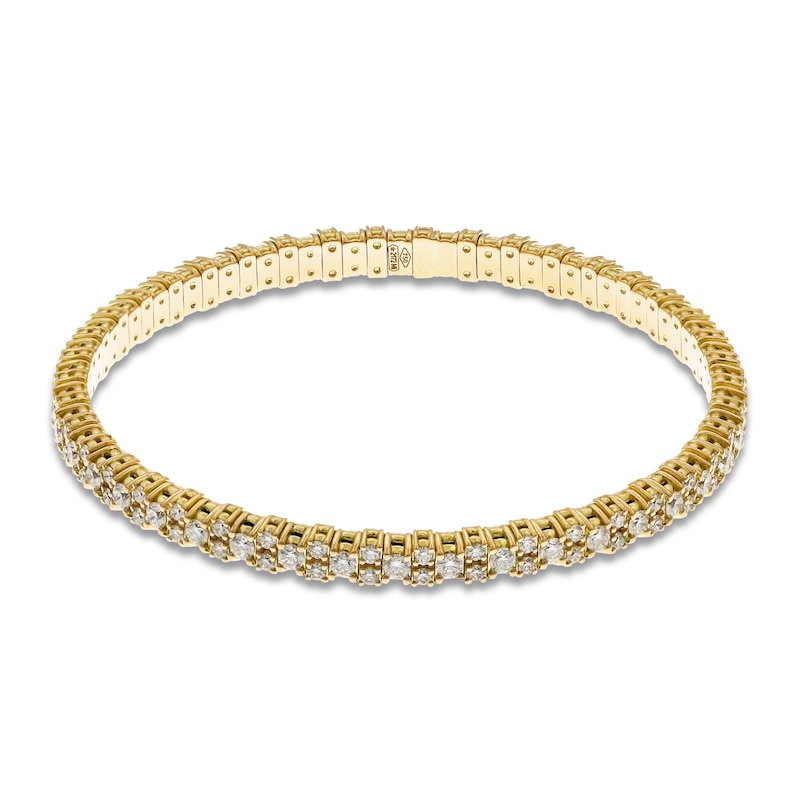 Main Image 1 of ZYDO Diamond Stretch Bracelet 2-7/8 ct tw 18K Yellow Gold 6.5"