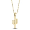 Thumbnail Image 2 of Shy Creation Diamond Cactus Necklace 1/10 ct tw 14K Yellow Gold 18" JR55001165