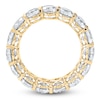 Thumbnail Image 2 of Certified Oval-Cut Diamond Eternity Band 6-3/4 - 8-1/6 ct tw 14K Yellow Gold