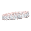 Thumbnail Image 1 of Certified Princess-Cut Diamond Eternity Band 3-3/8 - 4-1/3 ct tw 14K Rose Gold