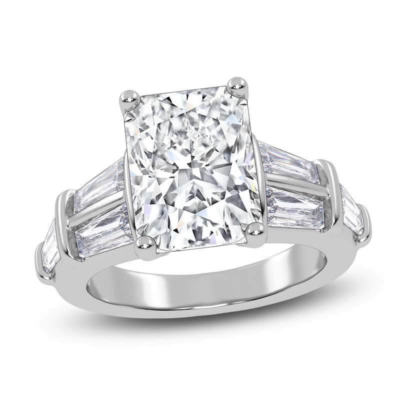 Main Image 1 of Radiant-Cut Created By Jared Studio Lab-Grown Diamond Engagement Ring 4-1/2 ct tw 14K White Gold