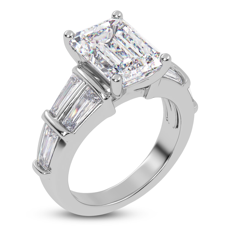 Main Image 2 of Radiant-Cut Created By Jared Studio Lab-Grown Diamond Engagement Ring 4-1/2 ct tw 14K White Gold