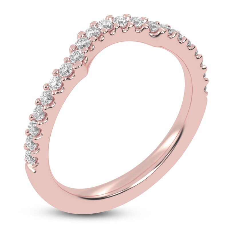 Main Image 2 of Created By Jared Studio Lab-Grown Diamond Contour Band 1/4 ct tw 14K Rose Gold