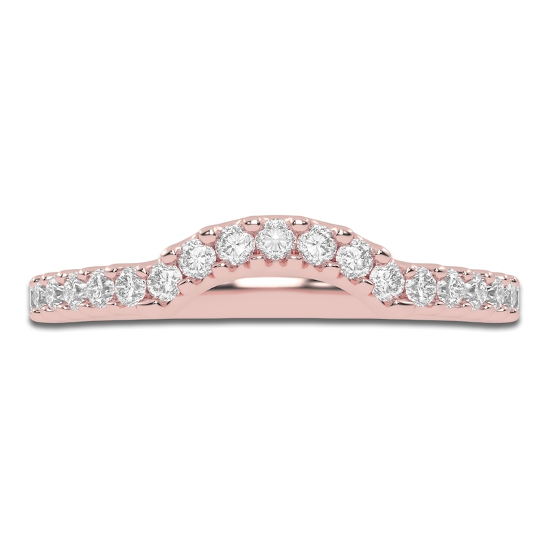 Main Image 3 of Created By Jared Studio Lab-Grown Diamond Contour Band 1/4 ct tw 14K Rose Gold