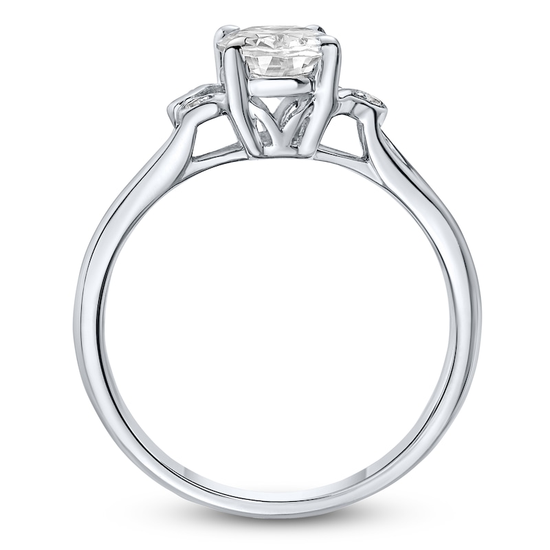 Main Image 2 of Brilliant Moments Oval-Cut Diamond Engagement Ring 1 ct tw 14K White Gold