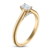 Thumbnail Image 2 of Emerald-Cut Lab-Grown Diamond Solitaire Plus Engagement Ring 1/2 ct tw 18K Yellow Gold (VS2/F)