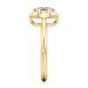 Thumbnail Image 3 of J'Lure Hexagon Brilliant-Cut Lab-Grown Diamond Half-Halo Engagement Ring 1 ct tw 18K Yellow Gold