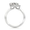 Thumbnail Image 2 of J'Lure Carre Step-Cut Lab-Grown Diamond Half-Halo Engagement Ring 1 ct tw 18K White Gold