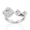 Thumbnail Image 1 of J'Lure Square-Emerald Step-Cut Lab-Grown Diamond Engagement Ring 3-5/8 ct tw 18K White Gold