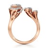 Thumbnail Image 2 of J'Lure Leaf Step-Cut Lab-Grown Diamond Engagement Ring 3-3/4 ct tw 18K Rose Gold