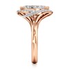 Thumbnail Image 3 of J'Lure Leaf Step-Cut Lab-Grown Diamond Engagement Ring 3-3/4 ct tw 18K Rose Gold