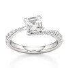Thumbnail Image 1 of J'Lure Carre Step-Cut Lab-Created Diamond Bypass Engagement Ring 1-1/3 ct tw 18K White Gold