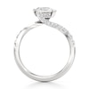 Thumbnail Image 2 of J'Lure Carre Step-Cut Lab-Created Diamond Bypass Engagement Ring 1-1/3 ct tw 18K White Gold