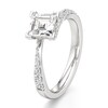 Thumbnail Image 4 of J'Lure Carre Step-Cut Lab-Created Diamond Bypass Engagement Ring 1-1/3 ct tw 18K White Gold