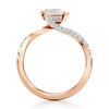 Thumbnail Image 2 of J'Lure Carre Step-Cut Lab-Grown Diamond Bypass Engagement Ring 1-1/3 ct tw 18K Rose Gold
