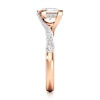 Thumbnail Image 3 of J'Lure Carre Step-Cut Lab-Grown Diamond Bypass Engagement Ring 1-1/3 ct tw 18K Rose Gold