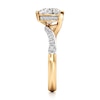 Thumbnail Image 3 of J'Lure Heart Brilliant-Cut Lab-Grown Diamond Bypass Engagement Ring 2-3/8 ct tw 18K Yellow Gold