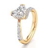 Thumbnail Image 4 of J'Lure Heart Brilliant-Cut Lab-Grown Diamond Bypass Engagement Ring 2-3/8 ct tw 18K Yellow Gold