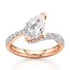 Thumbnail Image 1 of J'Lure Pear Step-Cut Lab-Grown Diamond Bypass Engagement Ring 2-1/2 ct tw 18K Rose Gold