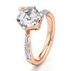 Thumbnail Image 4 of J'Lure Hexagon Step-Cut Lab-Grown Diamond Bypass Engagement Ring 3-3/8 ct tw 18K Rose Gold
