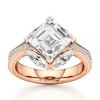 Thumbnail Image 1 of J'Lure Carre Step-Cut Lab-Grown Diamond Engagement Ring 4-1/2 ct tw 18K Rose Gold