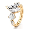 Thumbnail Image 4 of J'Lure Lozenge Step-Cut Lab-Grown Diamond Engagement Ring 5-1/3 ct tw 18K Yellow Gold