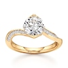 Thumbnail Image 1 of J'Lure Octagon Brilliant-Cut Lab-Grown Diamond Bypass Engagement Ring 2-1/6 ct tw 18K Yellow Gold