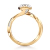 Thumbnail Image 2 of J'Lure Octagon Brilliant-Cut Lab-Grown Diamond Bypass Engagement Ring 2-1/6 ct tw 18K Yellow Gold