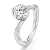 Thumbnail Image 4 of J'Lure Octagon Brilliant-Cut Lab-Grown Diamond Bypass Engagement Ring 2-1/6 ct tw 18K White Gold