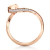 Thumbnail Image 2 of J'Lure Lab-Grown Diamond Contour Wedding Band 1/6 ct tw 18K Rose Gold