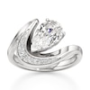 Thumbnail Image 1 of J'Lure Pear Step-Cut Lab-Grown Diamond Engagement Ring 2 ct tw 18K White Gold