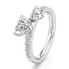 Thumbnail Image 4 of J'Lure Heart Brilliant-Cut Two-Stone Lab-Grown Diamond Engagement Ring 1-3/4 ct tw 18K White Gold
