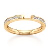 Thumbnail Image 1 of J'Lure Baguette-Cut Lab-Created Diamond Contour Wedding Band 3/8 ct tw 18K Yellow Gold