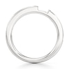 Thumbnail Image 2 of J'Lure Baguette-Cut Lab-Grown Diamond Contour Wedding Band 3/8 ct tw 18K White Gold