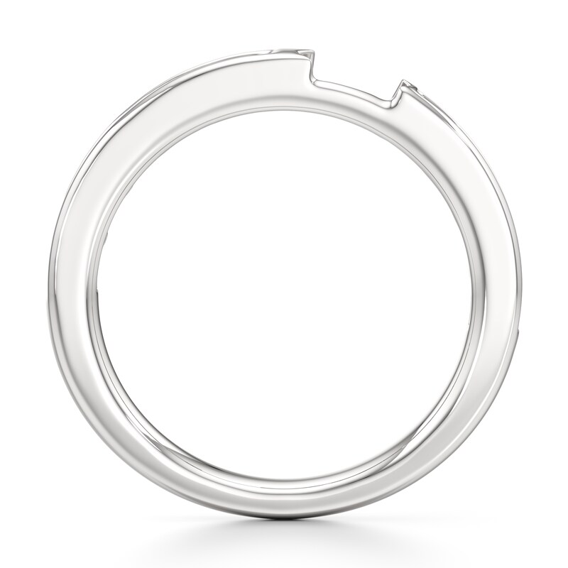 Main Image 2 of J'Lure Baguette-Cut Lab-Grown Diamond Contour Wedding Band 3/8 ct tw 18K White Gold