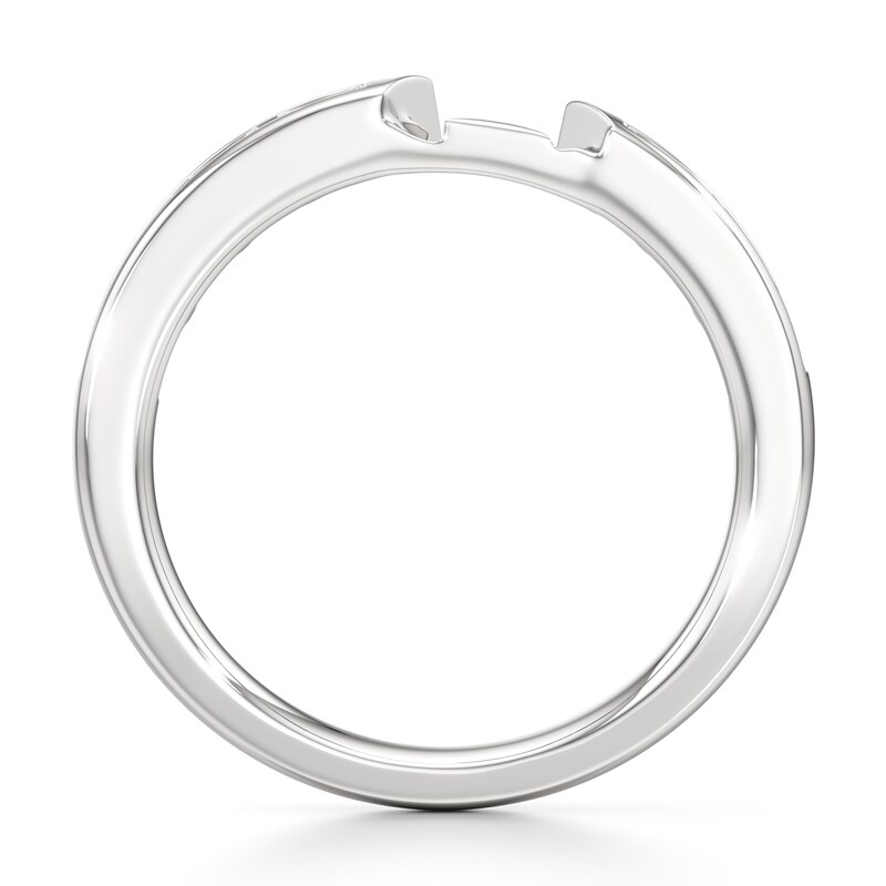 Main Image 2 of J'Lure Baguette-Cut Lab-Grown Diamond Contour Wedding Band 1/3 ct tw 18K White Gold