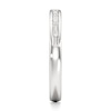 Thumbnail Image 3 of J'Lure Baguette-Cut Lab-Grown Diamond Contour Wedding Band 1/3 ct tw 18K White Gold
