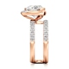 Thumbnail Image 3 of J'Lure Heart Brilliant-Cut Lab-Grown Diamond Spiral Engagement Ring 3-7/8 ct tw 18K Rose Gold