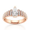 Thumbnail Image 1 of J'Lure Pear Step-Cut Lab-Grown Diamond Engagement Ring 1-1/4 ct tw 18K Rose Gold