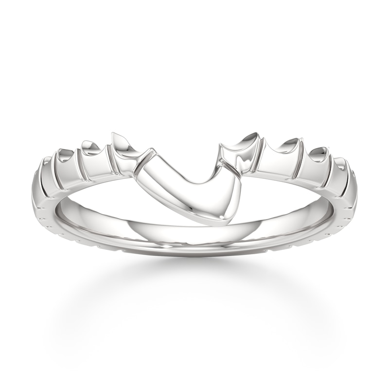 Main Image 1 of J'Lure Contour Wedding Band 18K White Gold