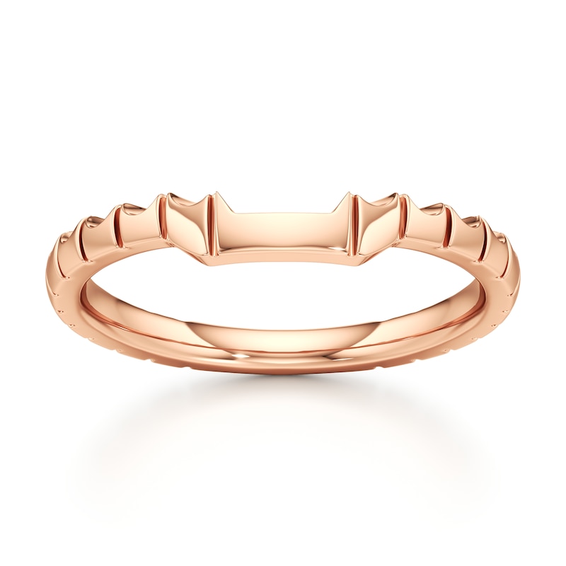 Main Image 1 of J'Lure Contour Wedding Band 18K Rose Gold