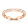 Thumbnail Image 1 of J'Lure Baguette & Round-Cut Lab-Grown Diamond Wedding Band 1/3 ct tw 18K Rose Gold